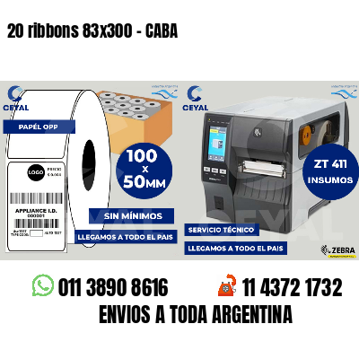 20 ribbons 83x300 - CABA