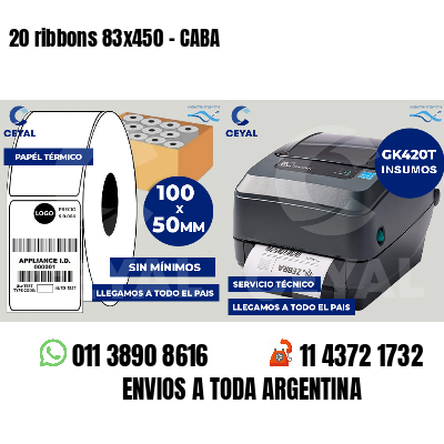 20 ribbons 83x450 - CABA