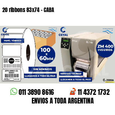 20 ribbons 83x74 - CABA