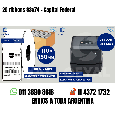 20 ribbons 83x74 - Capital Federal