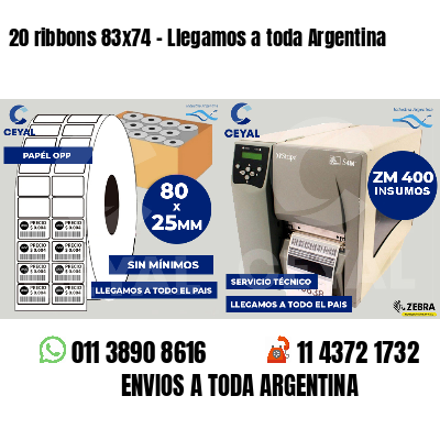 20 ribbons 83x74 - Llegamos a toda Argentina