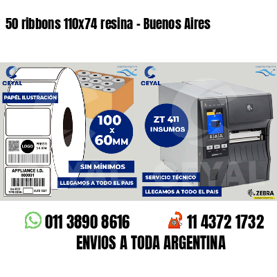 50 ribbons 110x74 resina - Buenos Aires