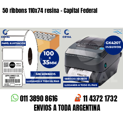 50 ribbons 110x74 resina - Capital Federal