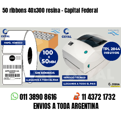 50 ribbons 40x300 resina - Capital Federal
