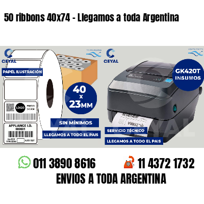 50 ribbons 40x74 - Llegamos a toda Argentina