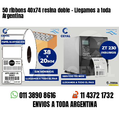 50 ribbons 40x74 resina doble - Llegamos a toda Argentina