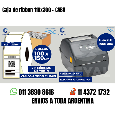 Caja de ribbon 110x300 - CABA