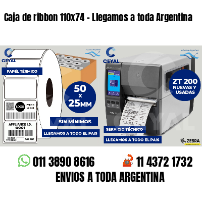 Caja de ribbon 110x74 - Llegamos a toda Argentina