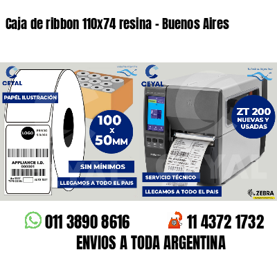 Caja de ribbon 110x74 resina - Buenos Aires