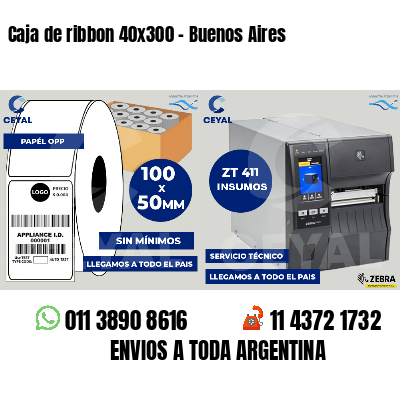 Caja de ribbon 40x300 - Buenos Aires