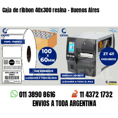 Caja de ribbon 40x300 resina - Buenos Aires