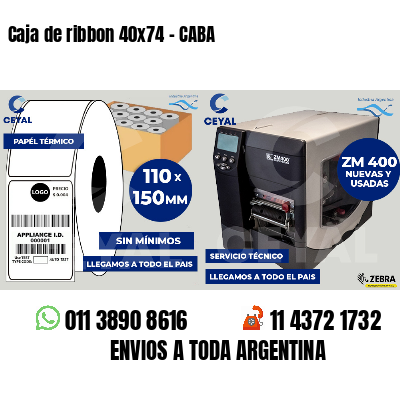 Caja de ribbon 40x74 - CABA