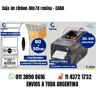 Caja de ribbon 40x74 resina - CABA