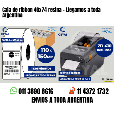 Caja de ribbon 40x74 resina - Llegamos a toda Argentina