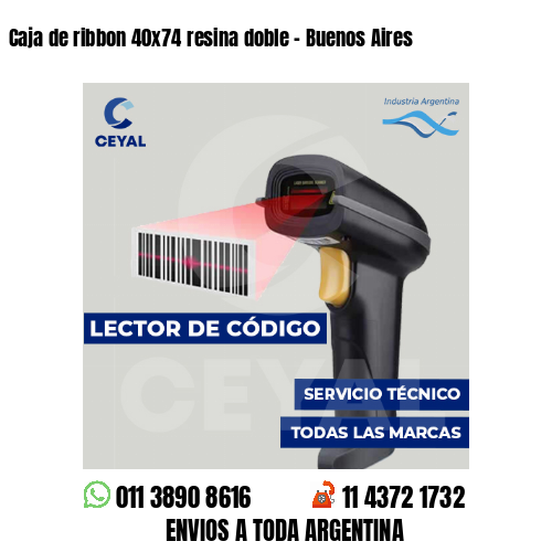 Caja de ribbon 40x74 resina doble - Buenos Aires