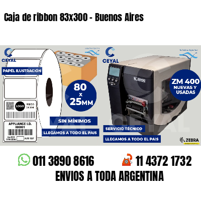 Caja de ribbon 83x300 - Buenos Aires
