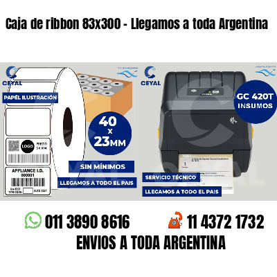 Caja de ribbon 83x300 - Llegamos a toda Argentina