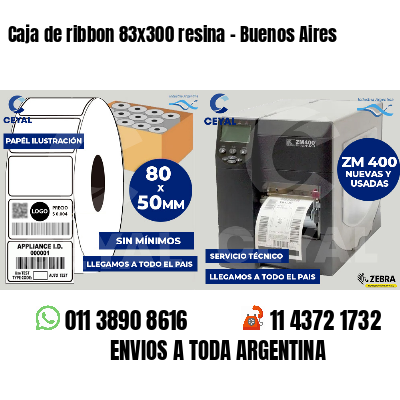 Caja de ribbon 83x300 resina - Buenos Aires