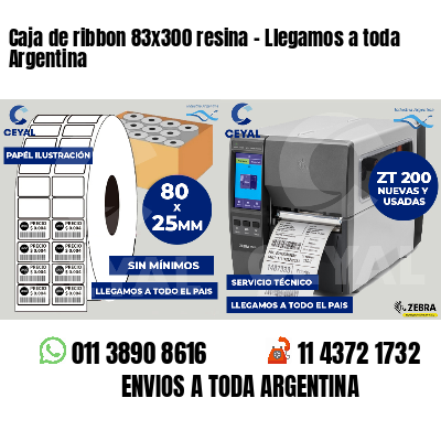 Caja de ribbon 83x300 resina - Llegamos a toda Argentina