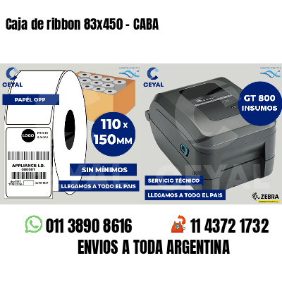 Caja de ribbon 83x450 - CABA