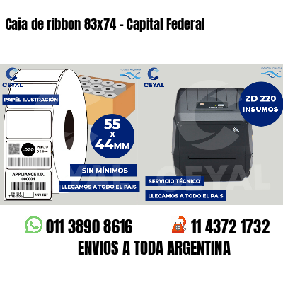 Caja de ribbon 83x74 - Capital Federal