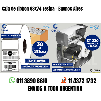 Caja de ribbon 83x74 resina - Buenos Aires