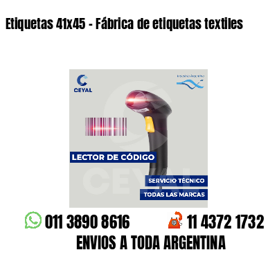 Etiquetas 41x45 - Fábrica de etiquetas textiles
