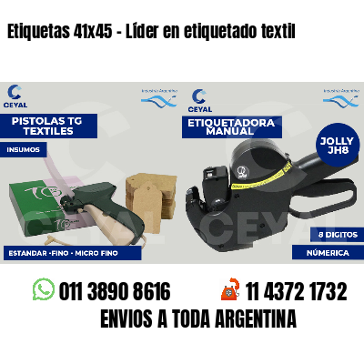 Etiquetas 41x45 - Líder en etiquetado textil