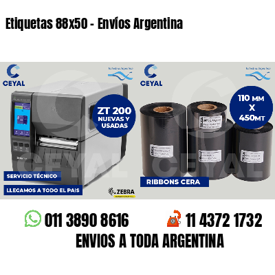 Etiquetas 88x50 - Envíos Argentina