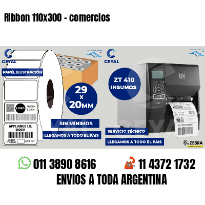 Ribbon 110x300 - comercios
