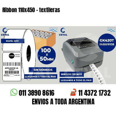Ribbon 110x450 - textileras