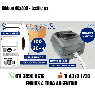Ribbon 40x300 - textileras
