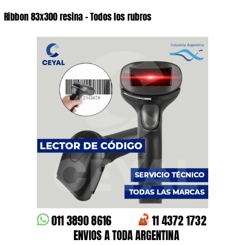 Ribbon 83x300 resina - Todos los rubros