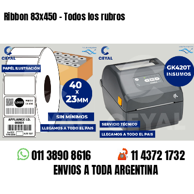 Ribbon 83x450 - Todos los rubros