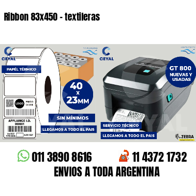 Ribbon 83x450 - textileras