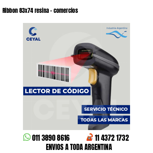 Ribbon 83x74 resina - comercios