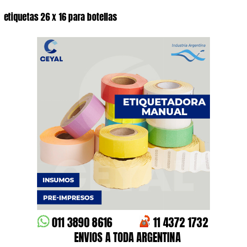 etiquetas 26 x 16 para botellas