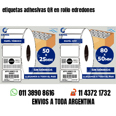 etiquetas adhesivas QR en rollo edredones