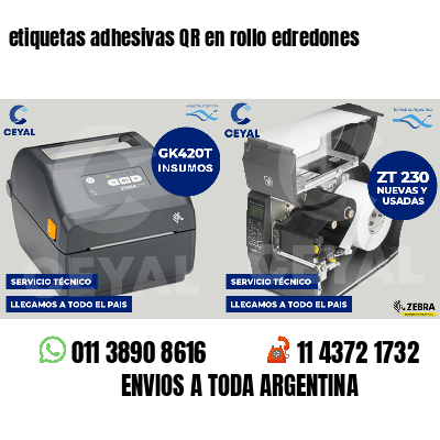 etiquetas adhesivas QR en rollo edredones