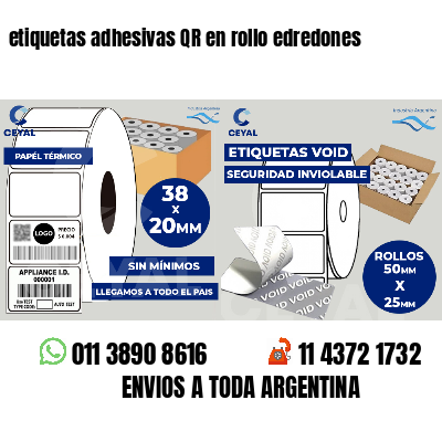 etiquetas adhesivas QR en rollo edredones