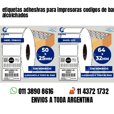 etiquetas adhesivas para impresoras codigos de barras alcolchados