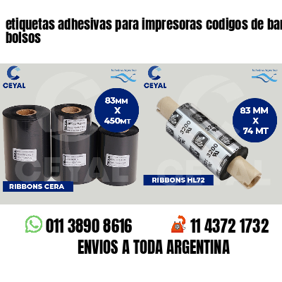 etiquetas adhesivas para impresoras codigos de barras bolsos