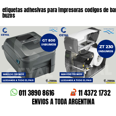 etiquetas adhesivas para impresoras codigos de barras buzos