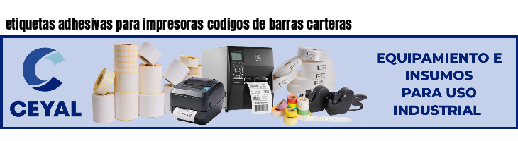 etiquetas adhesivas para impresoras codigos de barras carteras