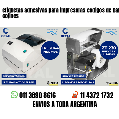 etiquetas adhesivas para impresoras codigos de barras cojines