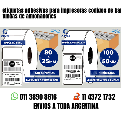 etiquetas adhesivas para impresoras codigos de barras fundas de almohadones