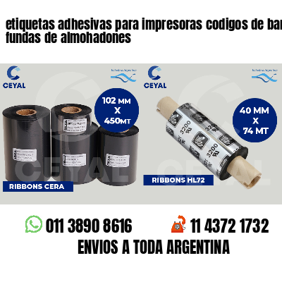 etiquetas adhesivas para impresoras codigos de barras fundas de almohadones
