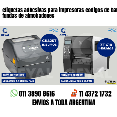 etiquetas adhesivas para impresoras codigos de barras fundas de almohadones