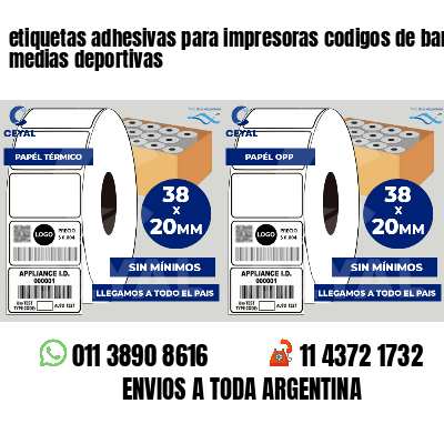 etiquetas adhesivas para impresoras codigos de barras medias deportivas
