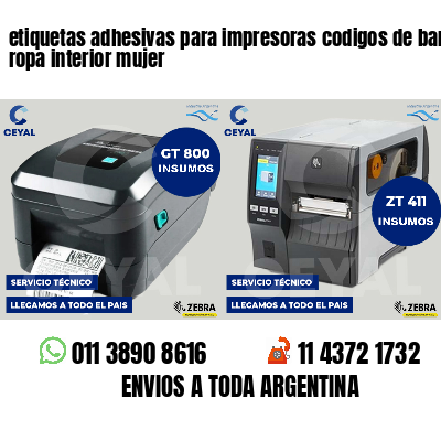 etiquetas adhesivas para impresoras codigos de barras ropa interior mujer